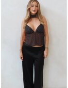 HiCCUP Top Gabrielle cu guler halter