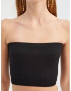 HiCCUP Top scurt negru - Negru