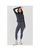 HiCCUP Top sport Femei tricotat - guler inalt - gri carbune - pentru fitness