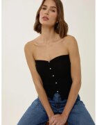 HiCCUP Top tricotat fara bretele - slim fit - negru - acril