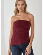 HiCCUP Top tricotat fara bretele - slim fit - rosu - jerseu/tricot