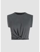 HiCCUP Tricou dama decolteu rotund - bumbac - gri