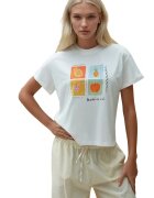 HiCCUP Tricou dama imprimeu - croiala regulata - maneca scurta - multicolor - bumbac