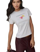 HiCCUP Tricou dama - imprimeu modern - alb - jerseu