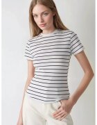 HiCCUP Tricou dama - jerseu - cu dungi - Multicolor