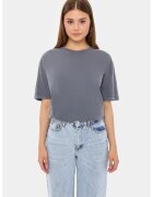 HiCCUP Tricou dama - Relaxed Fit - bumbac - gri