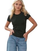 HiCCUP Tricou dama slim fit - bumbac - negru