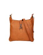 Hill Burry Geanta crossbody unisex de piele - Caramel