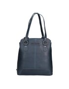 Hill Burry Rucsac convertibil de piele - Albastru