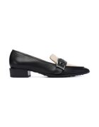Hispanitas Mocasini cu toc dama - piele naturala - negru