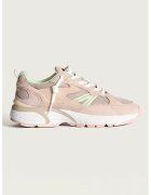 HOFF Pantofi sport din piele intoarsa si material textil Dade - Maro taupe/Piersica/Verde menta