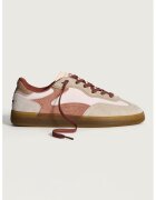 HOFF Pantofi sport low-cut cu garnituri de piele - Rosu stins/Alb murdar/Roz prafuit