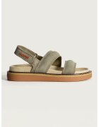 HOFF Sandale din piele intoarsa cu velcro - Maro taupe deschis