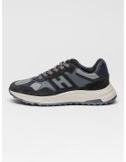 Hogan Pantofi sport low-cut cu garnituri de piele - Gri/Bleumarin