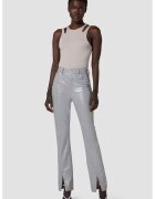 Hudson Pantaloni din piele ecologica tip cigarette - cu decupaj frontal la glezne