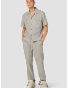 Hudson Pantaloni slim-drepți din in moale - cu bandă elastică - Gri