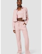 Hudson Pantaloni tip cargo cu croială dreaptă și bandă elastică - Roz