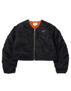 HUF Geaca crop cu maneci bufante -