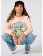 Hugo Blugi cu croiala ampla si aspect decolorat - Albastru prafuit