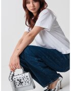 Hugo Blugi relaxed fit cu talie inalta - Albastru inchis