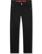 Hugo Blugi slim fit cu talie medie - Negru