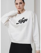 Hugo Bluza lejera de trening cu logo - Alb/Negru