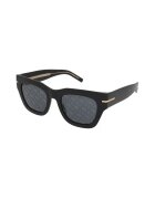 Hugo Boss Ochelari de soare BOSS - forma patrata - culoare neagra - lentile albastre