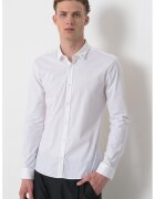 Hugo Camasa slim fit cu guler ascutit Ero - Alb optic