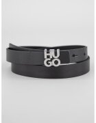 Hugo Curea de piele cu catarama cu nit - Negru