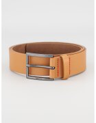 Hugo Curea de piele cu cusaturi contrastante Geek - Caramel
