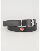 Hugo Curea din piele cu logo discret - Negru