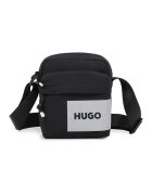 Hugo Geanta crossbody cu buzunar frontal - Negru