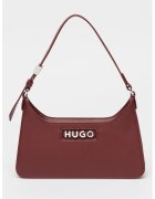 Hugo Geanta de piele ecologica cu bareta de umar - Rosu inchis