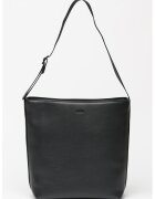 Hugo Geanta tote de piele ecologica cu logo - Negru