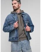 Hugo Jacheta de denim cu buzunare pe piept - Albastru deschis