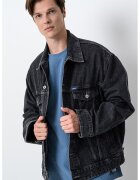 Hugo Jacheta lejera de denim Kirkby - Gri antracit