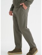 Hugo Pantaloni relaxed fit cu talie medie - Kaki