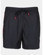 Hugo Pantaloni scurti de baie cu benzi logo laterale Fab - Rosu/Negru