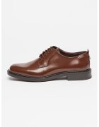 Hugo Pantofi derby de piele Lysander - Caramel
