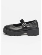 Hugo Pantofi Mary Jane de piele ecologica Kris - Negru