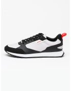 Hugo Pantofi sport cu insertii din material textil Icelin Runn - Alb/Negru/Gri deschis