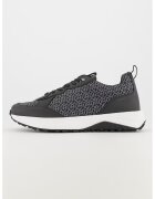 Hugo Pantofi sport de piele ecologica cu imprimeu logo - Negru/Gri