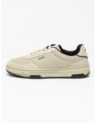 Hugo Pantofi sport din material textil cu garnituri de piele intoarsa ecologica Yarrow - Bej deschis