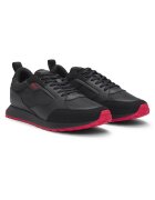 Hugo Pantofi sport low-cut cu logo - Negru