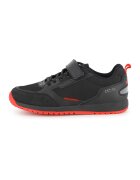 Hugo Pantofi sport low-cut cu velcro - Rosu/Negru
