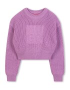 Hugo Pulover cu logo supradimensionat - Lila