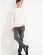 Hugo Pulover din bumbac cu maneci raglan Sonnee - Alb