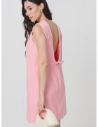 Hugo Rochie scurta dreapta fara maneci - Roz pastel