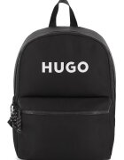 Hugo Rucsac cu logo - Alb/Negru
