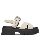 Hugo Sandale dama Natural 102 - piele naturala - negru/bej -